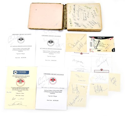 Lot 694 - CRICKET; an early 20th century autograph album,...