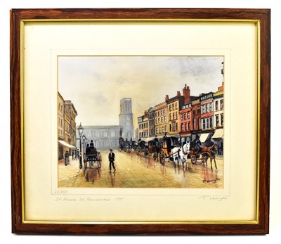 Lot 1395 - P. WINNINGTON; pencil signed limited edition print, St Anne's Square, Manchester