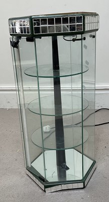 Lot 1046 - A modern hexagonal tabletop display cabinet,...