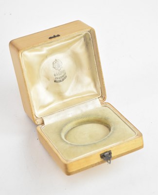 Lot 2093 - FABERGÉ; a hollywood silk and velvet lined box,...