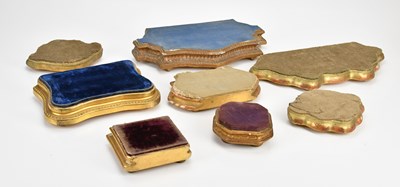 Lot 2046 - A collection of eight gilt painted stands,...