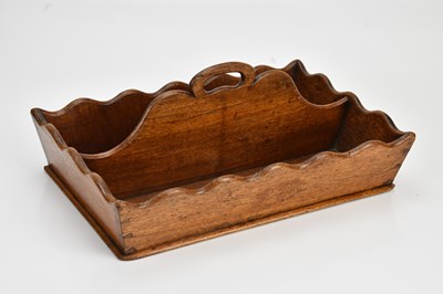 Lot 2075 - A 19th century mahogany two section cutlery...