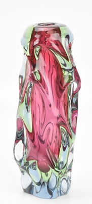 Lot 222 - JAN BERANEK; a Czech glass 'Red Core' vase,...