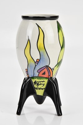 Lot 1601 - LORNA BAILEY; a rocket vase, height 20cm.