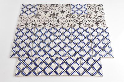 Lot 1498 - A collection of twenty-four tiles of various...