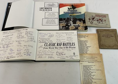 Lot 342 - SIGNED BOOKS; a collection of three signed...