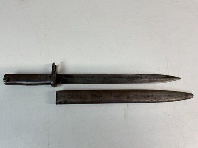 Lot 104 - A WWI German Ersatz Bayonet, with metal...