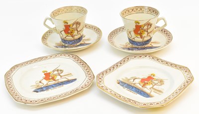 Lot 189 - DAVID LOCKART & CO; two sets of cup, saucer...