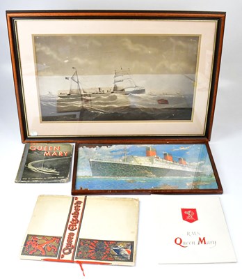 Lot 458 - A monochrome print of the SS Avondale, 33 x...