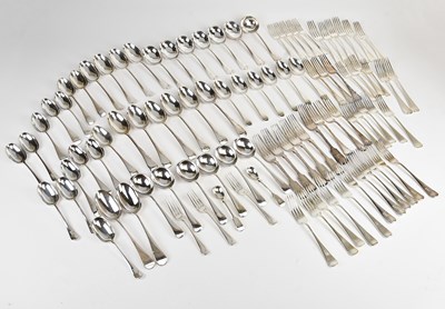 Lot 26 - A collection of Old English pattern plated...