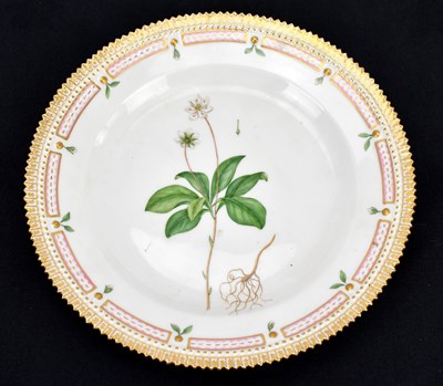 Lot 1496 - ROYAL COPENAHGEN; a Flora Danica plate, hand...