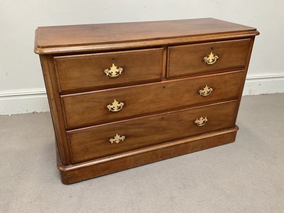 Lot 1216 - A Victorian mahogany chest of two short over...