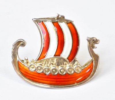Lot 917 - IVAR T. HOLTH; a sterling silver enamelled...