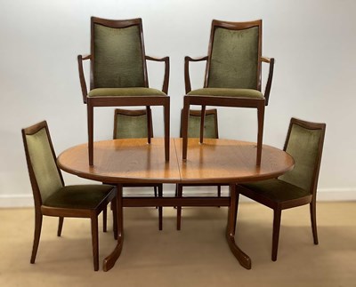 Lot 626 - G PLAN; a 'Fresco' teak extending dining table,...