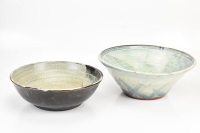 Lot 1551 - A large studio pottery terracotta dairy type...