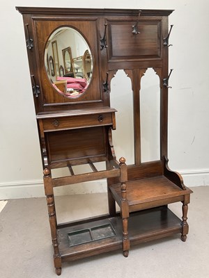 Lot 1266 - An early 20th century coat/stick stand with...