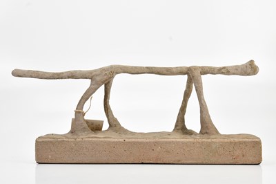 Lot 2146 - IN THE STYLE OF ALBERTO GIACOMETTI; a concrete...