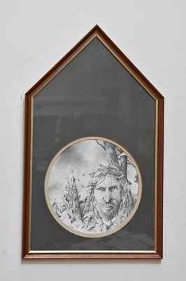 Lot 2366 - JOHN KIMPTON; pencil drawing, 'For Him',...
