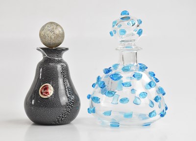 Lot 1606 - Two Murano perfume bottles with stoppers,...