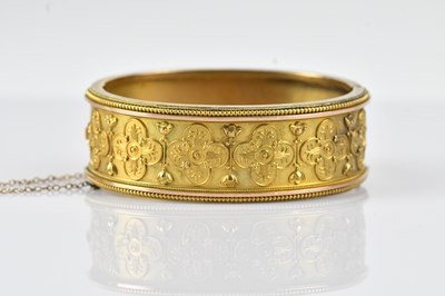 Lot 108 - An Eastern, possibly Egyptian, yellow metal...