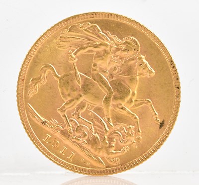 Lot 526 - A George V full sovereign, 1911.