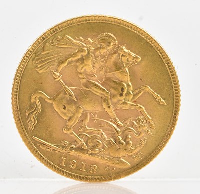 Lot 527 - A George V full sovereign, 1913.