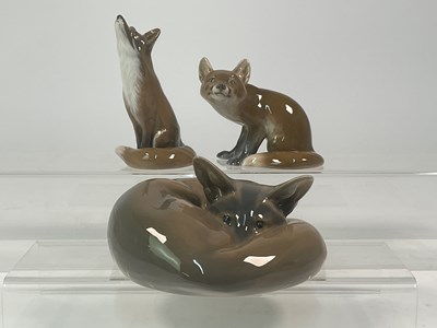Lot 221 - ROYAL COPENHAGEN AND BING & GRONDAHL; three...