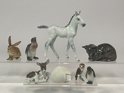 Lot 169 - ROSENTHAL; various porcelain models of animals,...