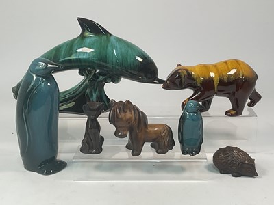 Lot 171 - BLUE MOUNTAIN POTTERY; two models of a dolphin...