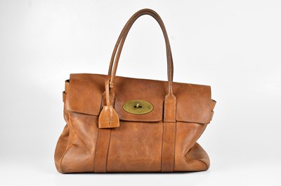 Lot 1380 - MULBERRY; a tan grained leather Bayswater...