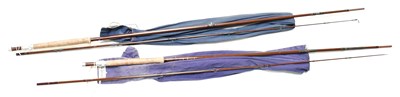 Lot 661H - BRUCE WALKER; two vintage fishing rods, a Mk 8...