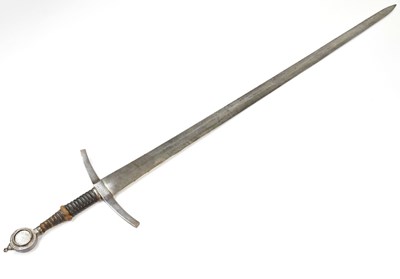 Lot 623 - A French steel broad sword, with 102cm blade...