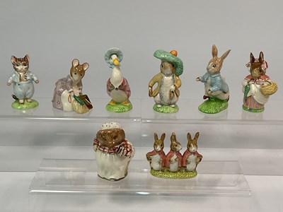 Lot 145 - BESWICK; eight Beatrix Pottter ceramic...