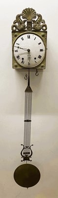 Lot 296 - A19th century French comtoise clock, with...