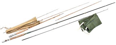 Lot 661b - Two vintage fishing rods, comprising a Daiwa...
