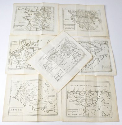 Lot 436 - Seven vintage maps, comprising Hispania...