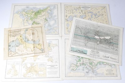 Lot 429 - Six maps, comprising Map of England with...