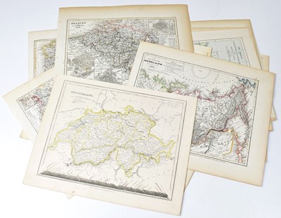 Lot 421 - A collection of vintage maps, to include...