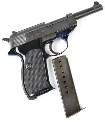 Lot 591 - WALTHER; a Cal Walther P1 9mm lightweight...