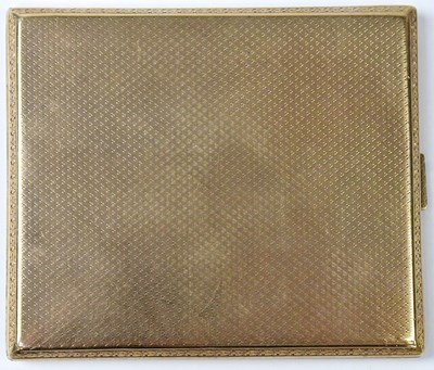 Lot 830 - ADIE BROTHERS LTD; a 9ct yellow gold cigarette...