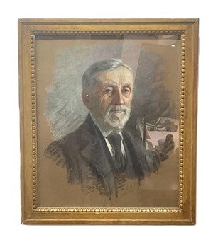 Lot 399 - UNATTRIBUTED; pastel on paper, portrait of a...