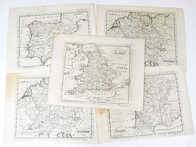 Lot 415 - Five 18th century maps, four engraved by A...