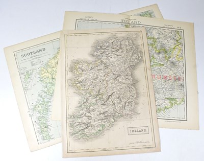 Lot 424 - Four 19th century Letts's Popular Atlas maps,...