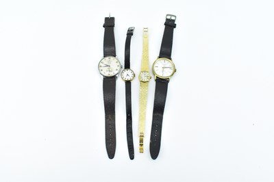 Lot 1038 - Four wristwatches comprising a lady's 9ct gold...