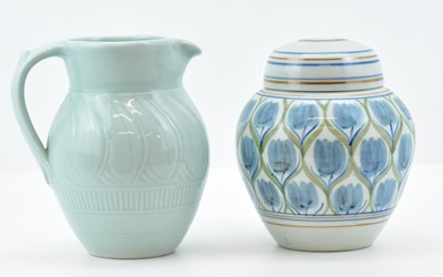 Lot 183 - DEREK EMMS; two items of studio pottery...