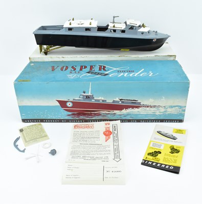 Lot 266 - A boxed vintage Vosper Crash electric boat.