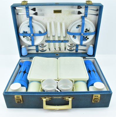 Lot 298 - BREXTON; a cased vintage picnic set.