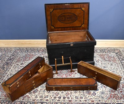 Lot 1124 - A late 19th/early 20th century painted pine...