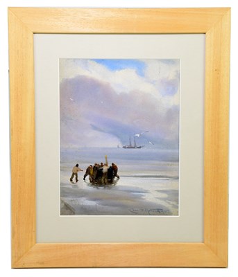 Lot 728 - CHARLES MOTTRAM (fl 1876-1919); watercolour,...