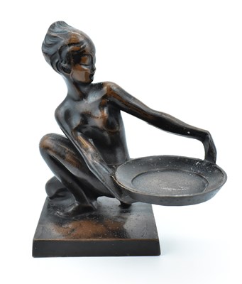 Lot 100 - An early 20th century bronzed cast metal Art...